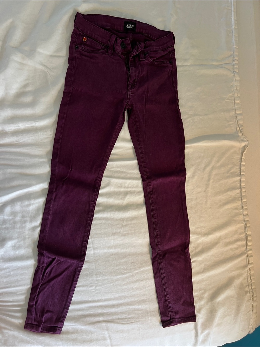 Hudson Nico Super Skinny Midrise Jeans - Purple - Size 24
